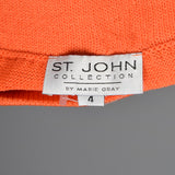 2010s Bright Orange Pencil Skirt