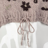 2000s Dries Van Noten Crop Sweater with Drawstring Waist