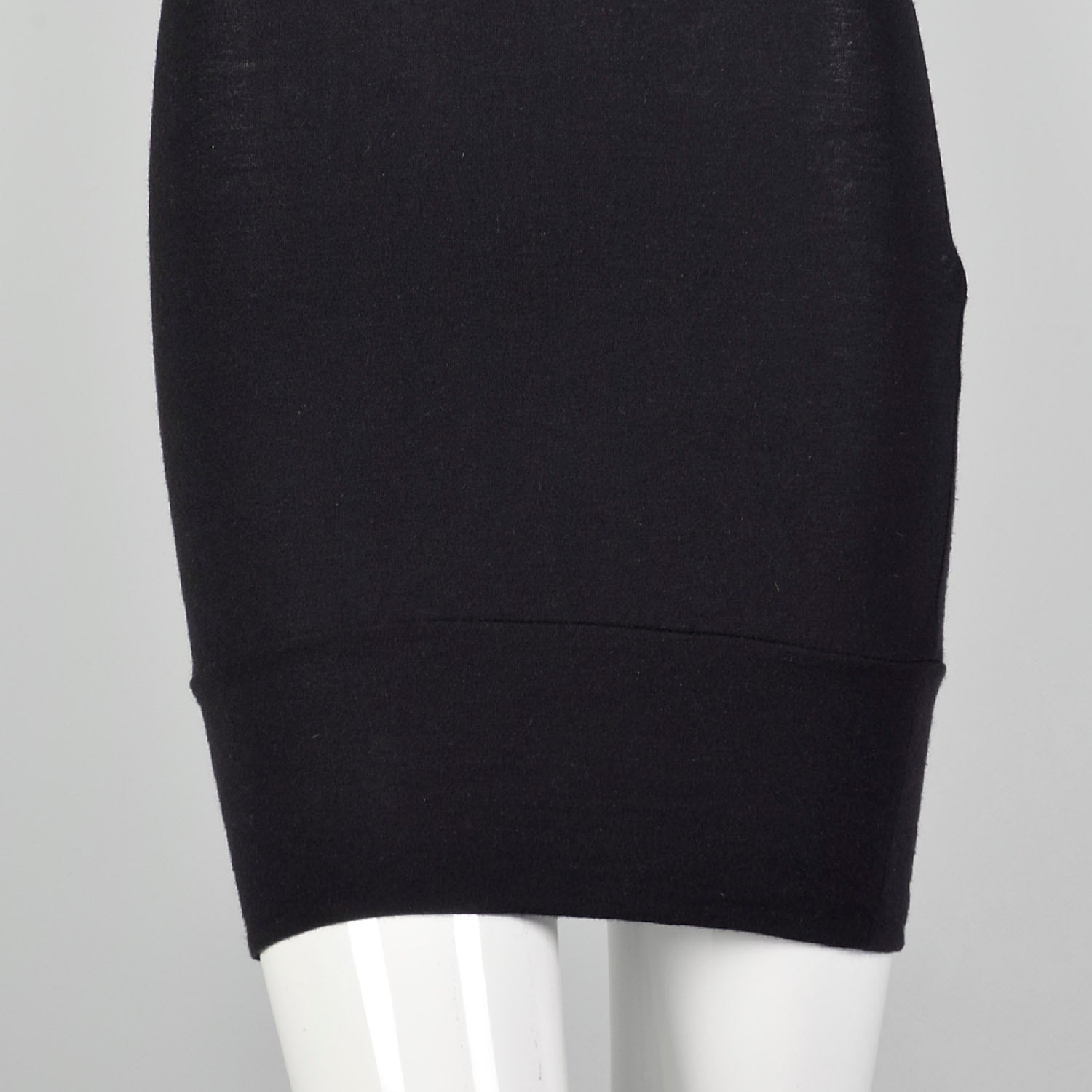 XS Yohji Yamamoto Sexy Black Bell Sleeve Dress