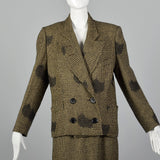 1980s Dorothee Bis Tweed Skirt Suit with Oversized Jacket
