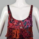 2000s Diane Von Furstenberg Abstract Swing Top