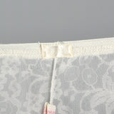 1950s White Half Slip with Sheer Lace Overlay