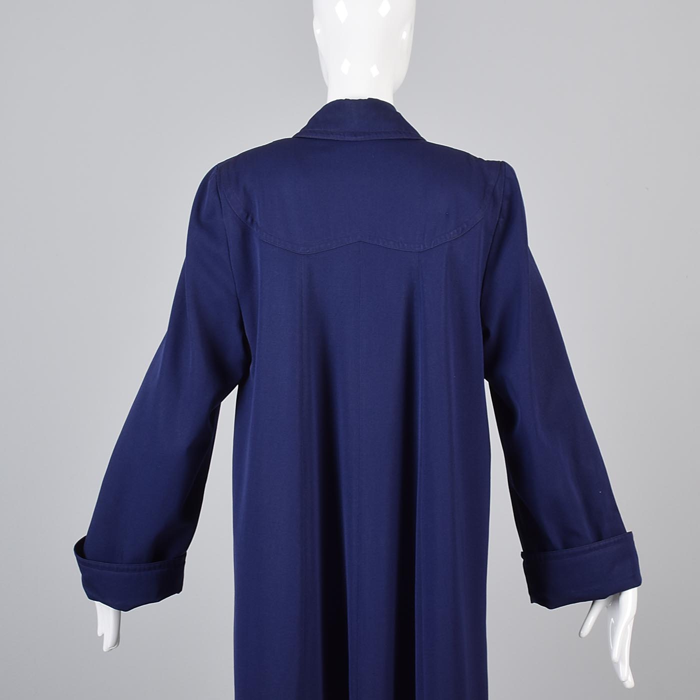 1940s Navy Coat with Lucite Button