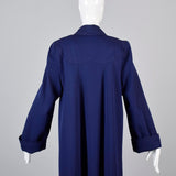 1940s Navy Coat with Lucite Button