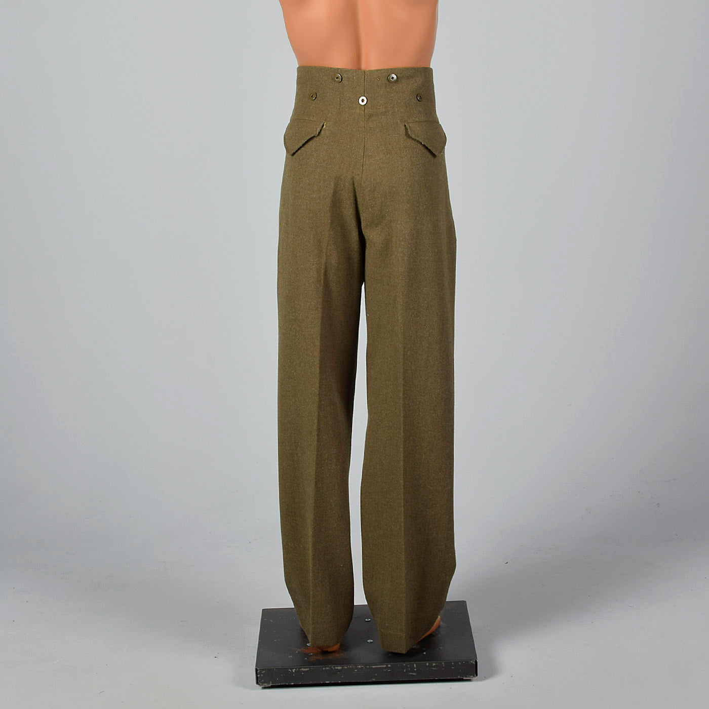 1950s Green Military Pant