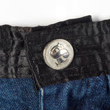 1990s Sonia Rykiel Pleated Jeans with Black Satin Waistband