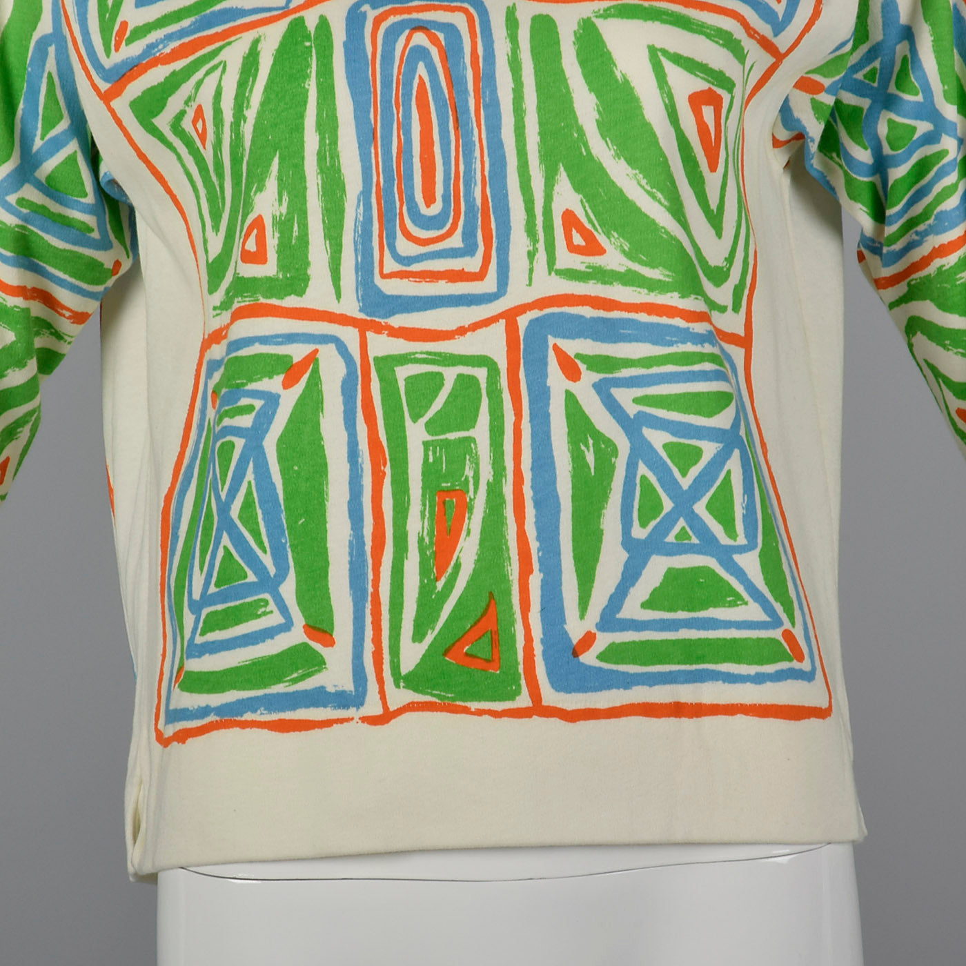 1970s Catalina Printed Boatneck Top