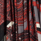 XXS Jean Paul Gaultier Soleil Black Dress Sexy Red Mesh Long Sleeves