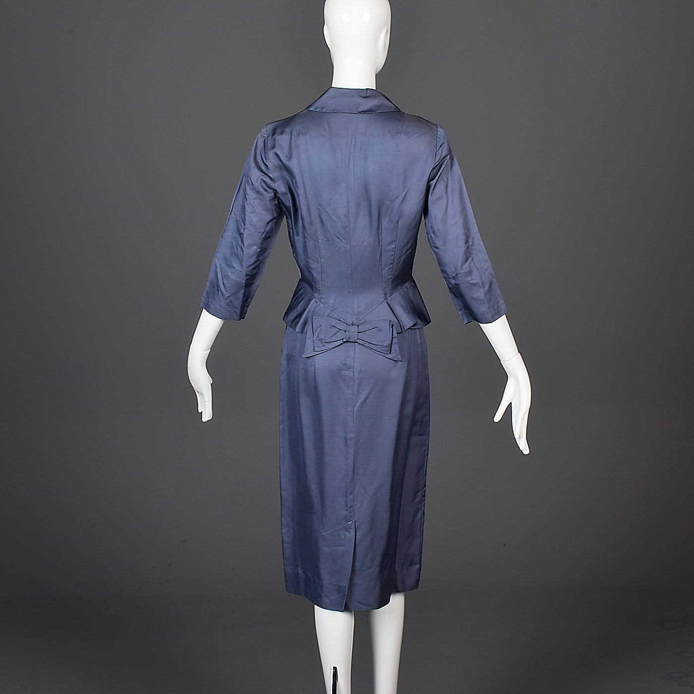 1940s Silk Faille Skirt Suit