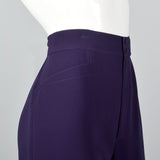 1980s Thierry Mugler Purple Pant Suit