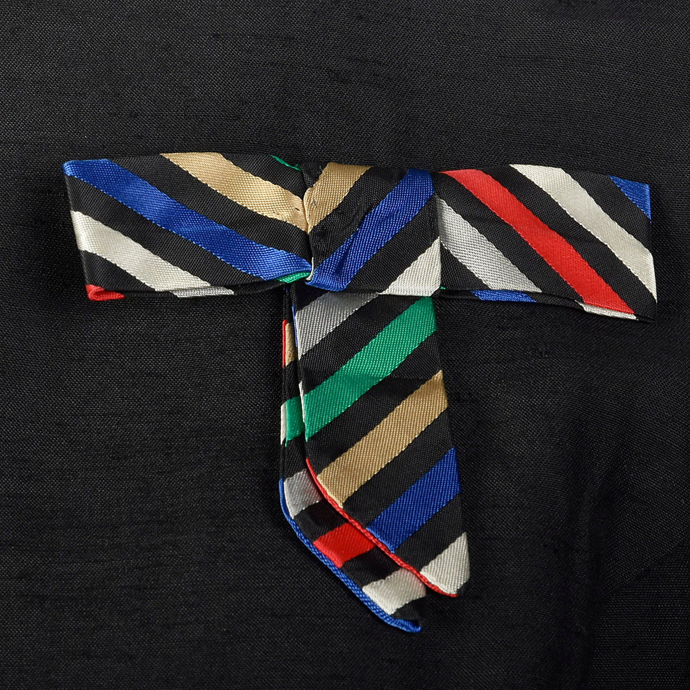 1960s Two Piece Skirt Suit with Ribbon Stripe Trim