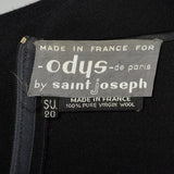 XL 1960s Black Shift Dress