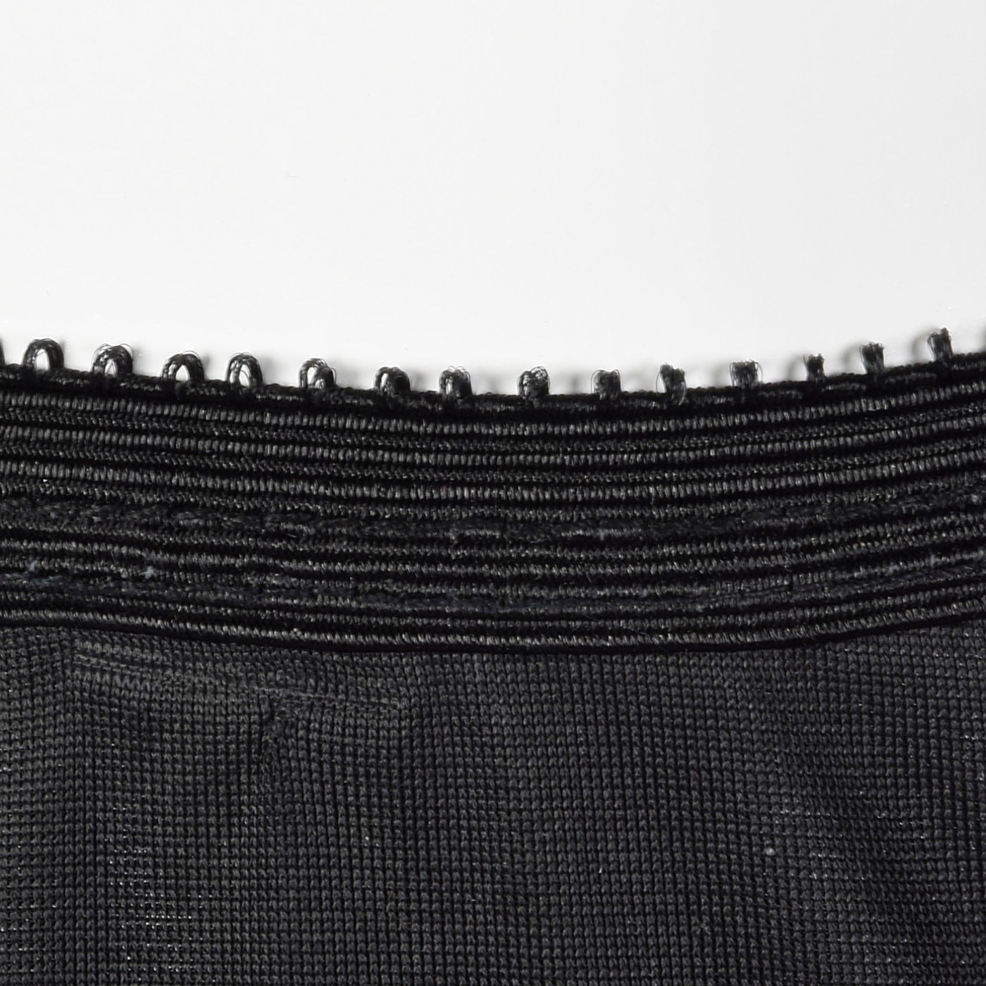 1950s Black Nylon Slip with Lace Hem & Bow Detail