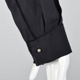 1990s Bottega Veneta Black Dress with Fabric Ties