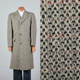 1950s Mens Tweed Overcoat