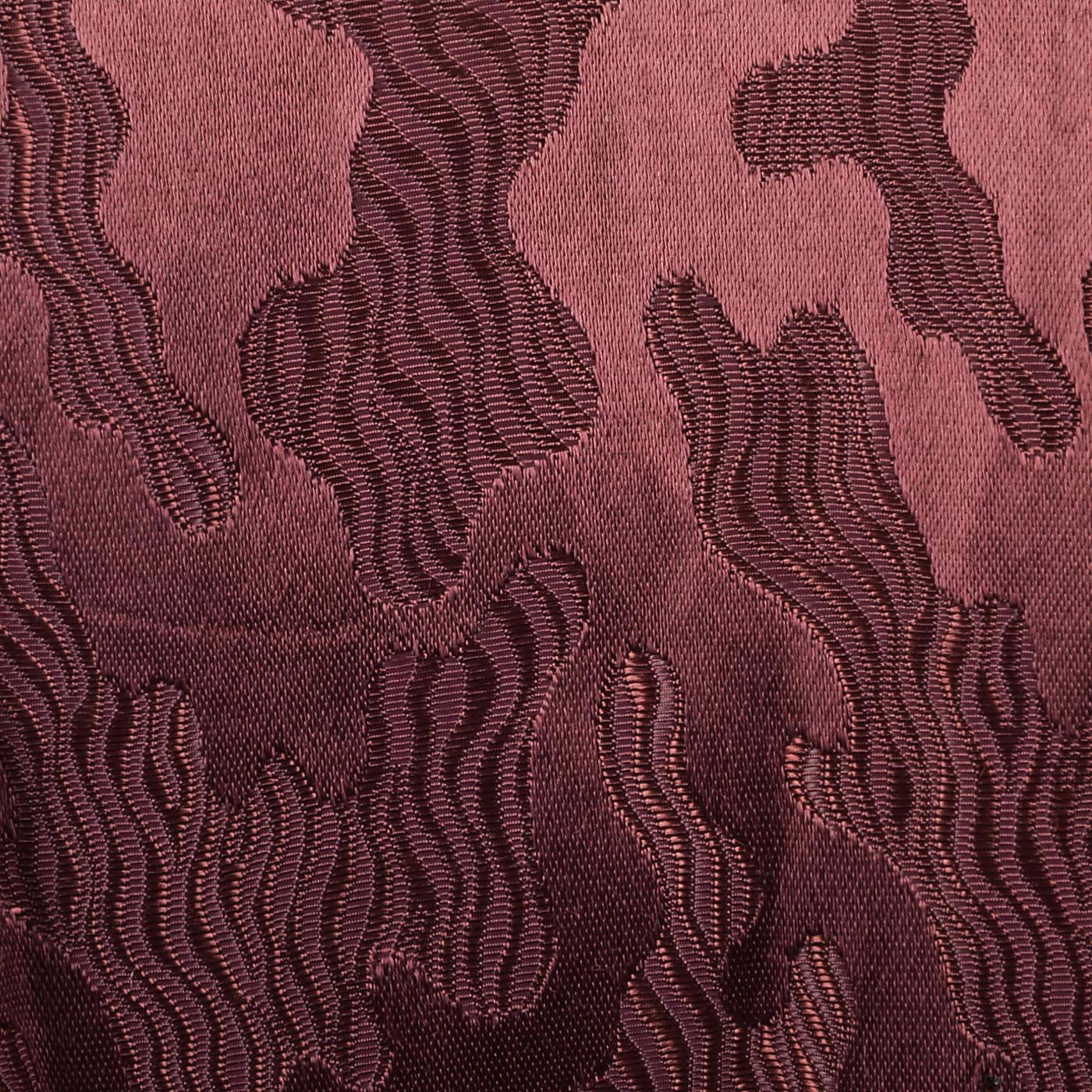 1940s Mens Burgundy Robe with Ameoba Weave