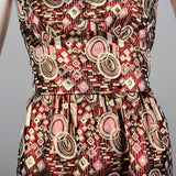 1960s Metallic Brocade Party Dress