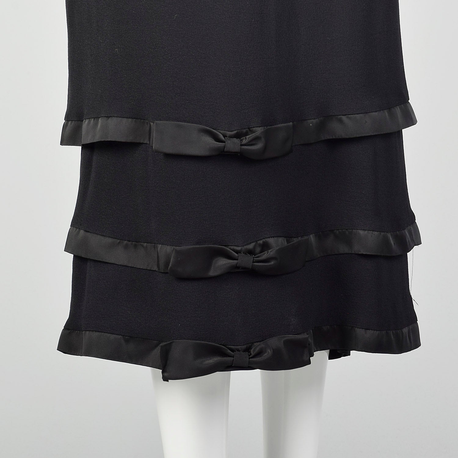 Small Late 1950s-Early 1960s Black Wiggle Dress