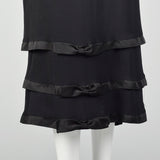 Small Late 1950s-Early 1960s Black Wiggle Dress