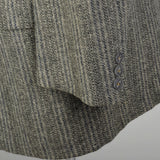 1950s Mens Wool Tweed Jacket Gray Stripe