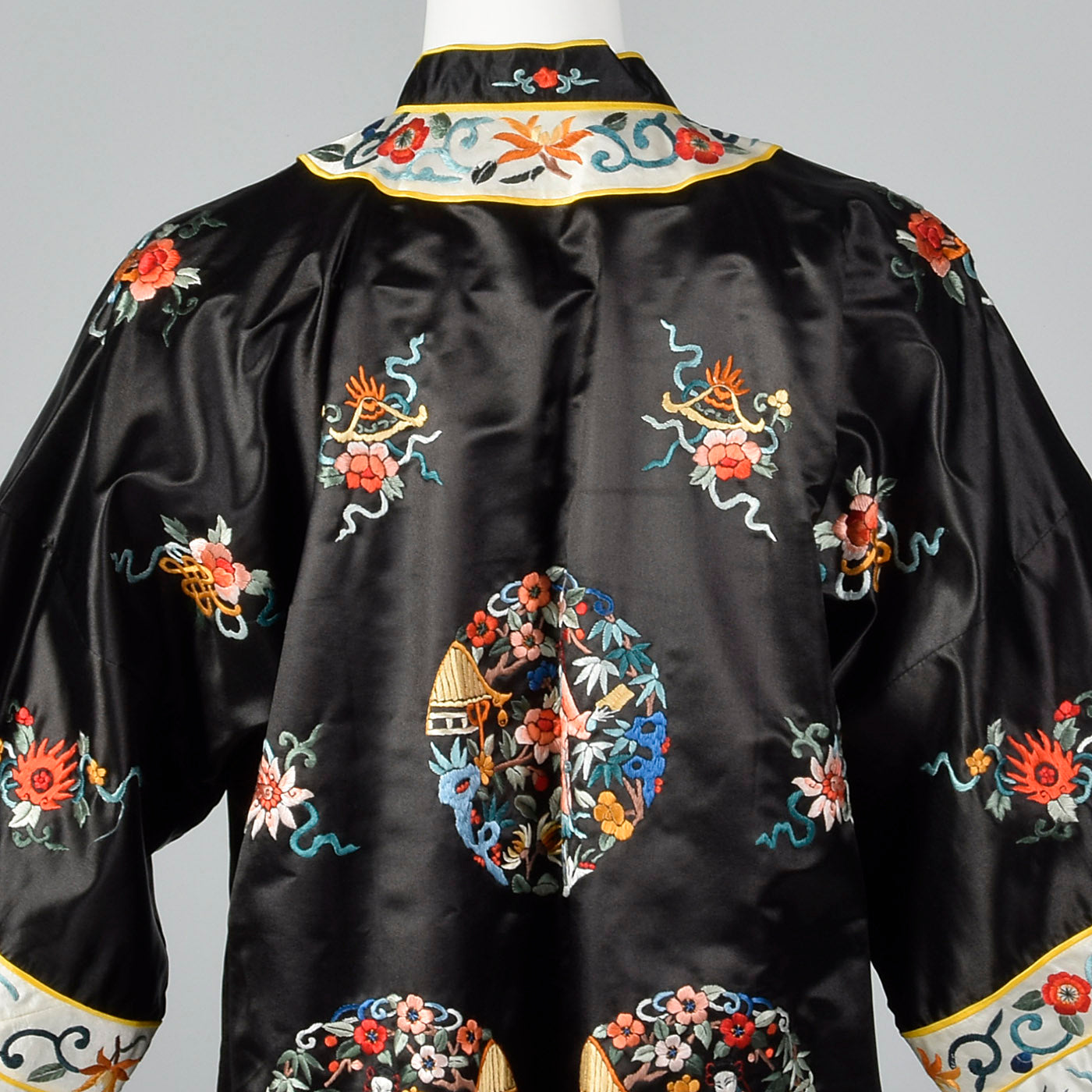 1960s Silk Blend Jacket with Asian Embroidery