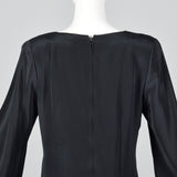 1980s Pauline Trigere Shift Dress with Bishop Sleeve