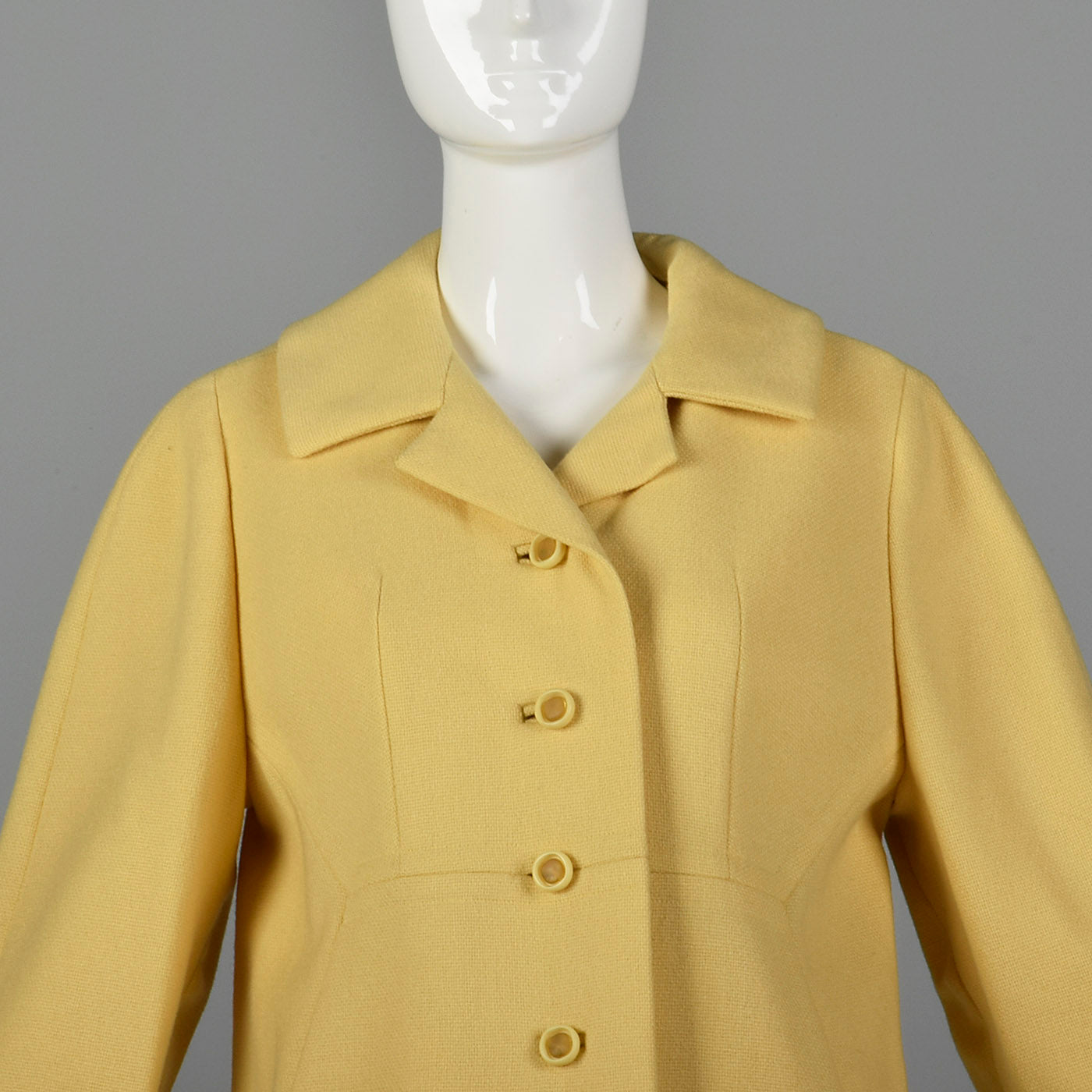 1960s Mod Yellow Spring Coat