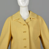 1960s Mod Yellow Spring Coat