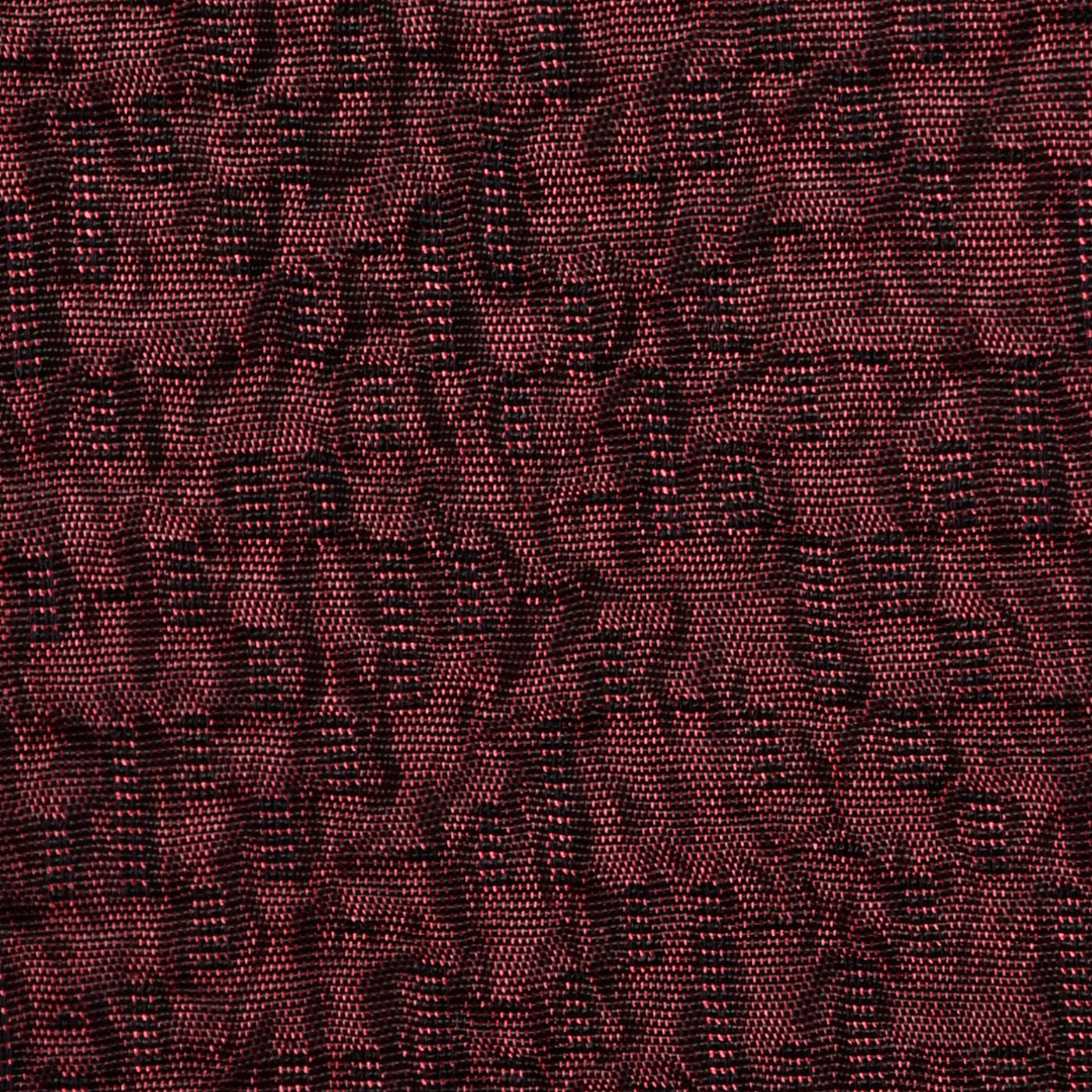 1950s Red and Black Sharkskin Plisse Dress