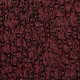 1950s Red and Black Sharkskin Plisse Dress