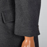 1970s Mens Gray Mongolian Cashmere Coat