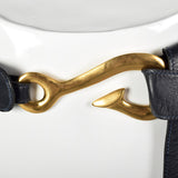 1990s Gold Fish Hook Buckle Belt