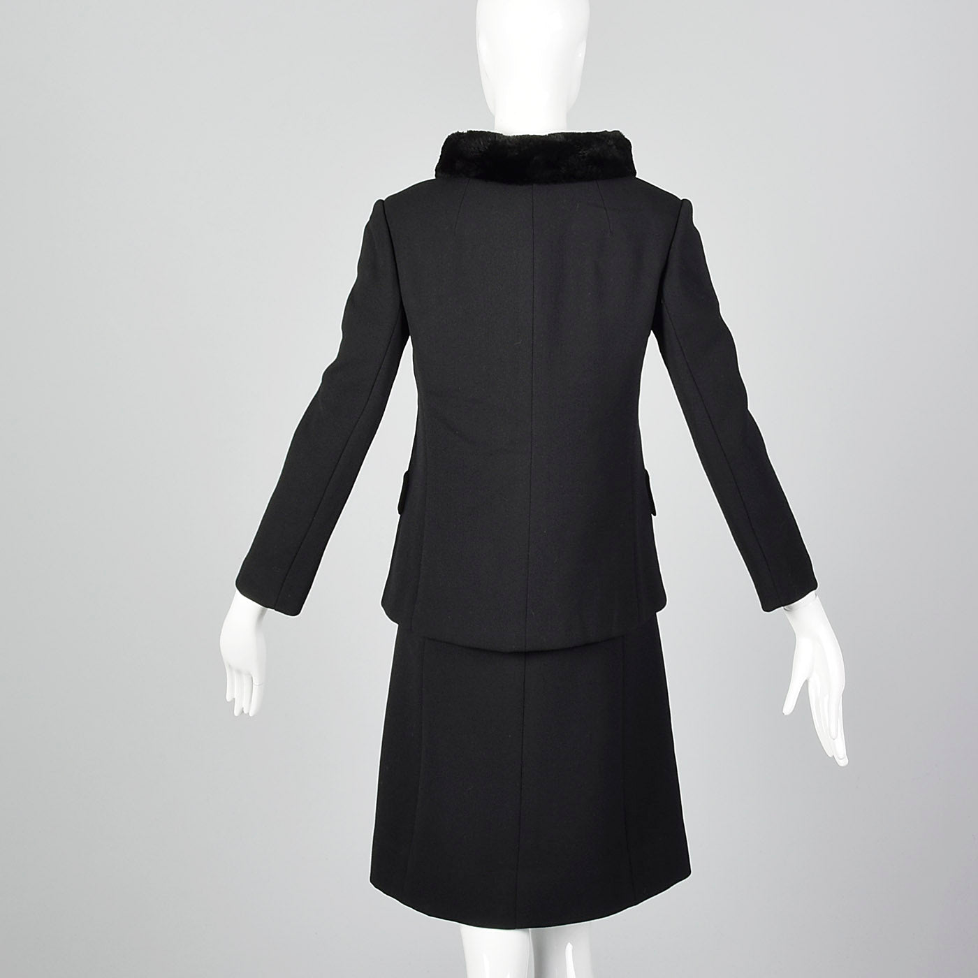 1960s Black Dress and Jacket Set