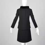 1960s Black Dress and Jacket Set