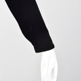1960s Space Age Mod Black Velvet Mini Dress Attributed to Pierre Cardin