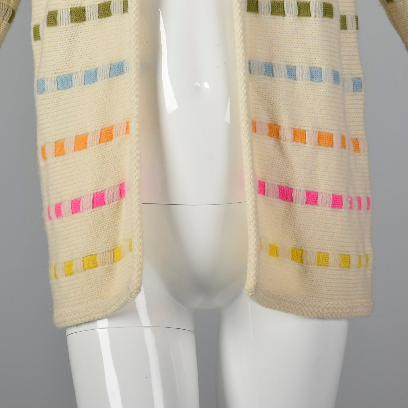 1960s Multicolor Striped Cardigan
