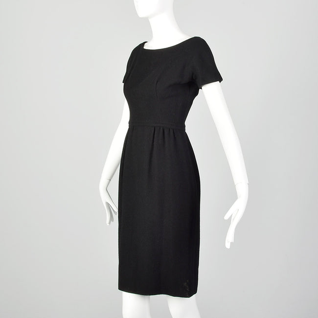XS 1960s Black Dress Set and Matching Jacket