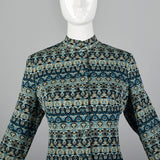 1970s Pierre Balmain Metallic Tunic Top