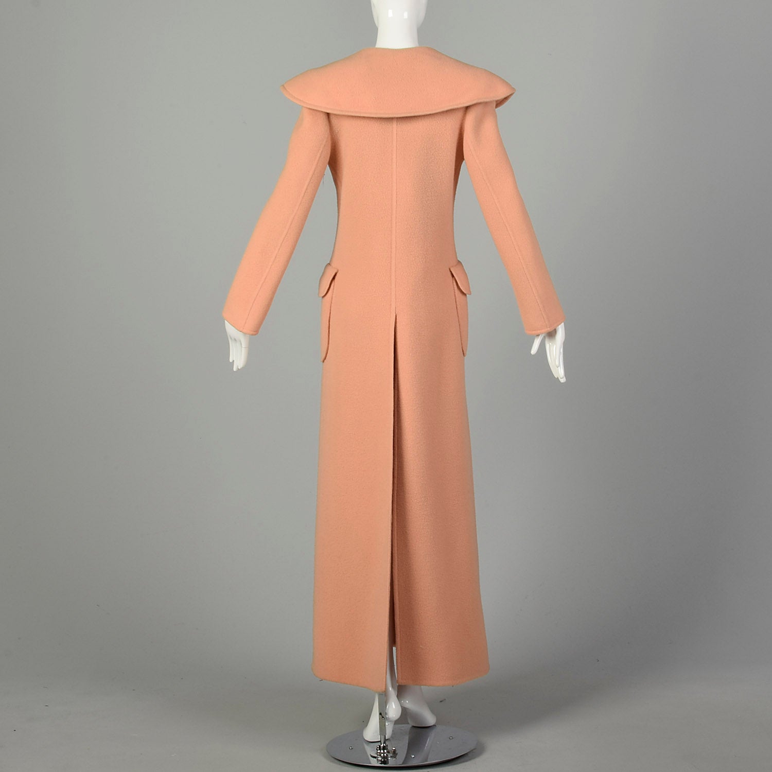 Attributed to Christian Dior Maxi Full Length Blanket Coat Designer Autumn Minimalist Outerwear