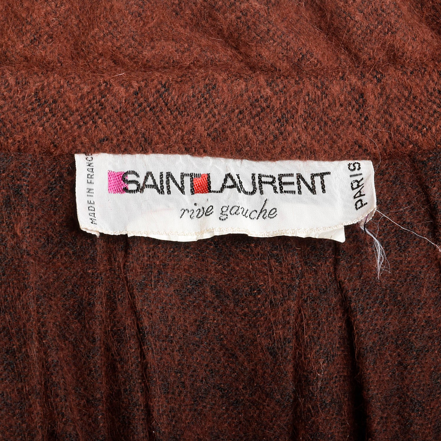 1970s Yves Saint Laurent Rive Gauche Cape Cashmere Angora Knit Soft Autumn Designer Vintage Outerwear