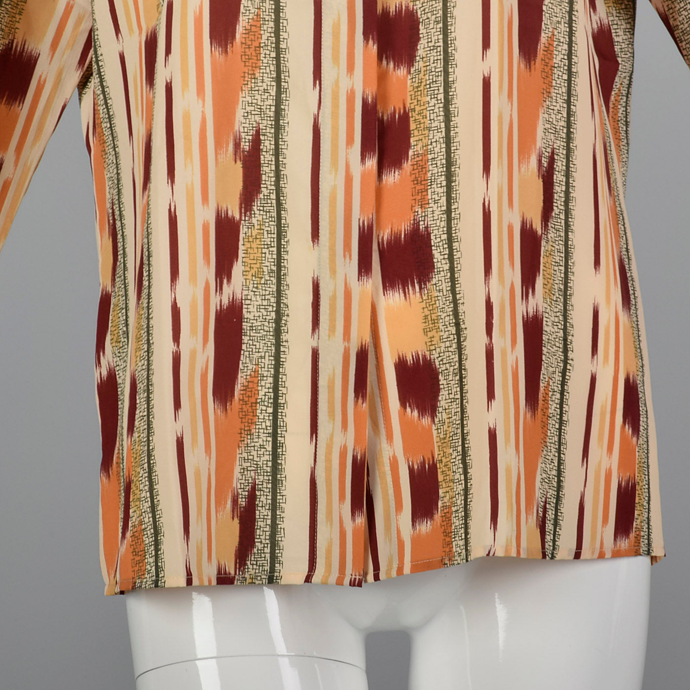 1970s Ruggeri Print Blouse with Bow