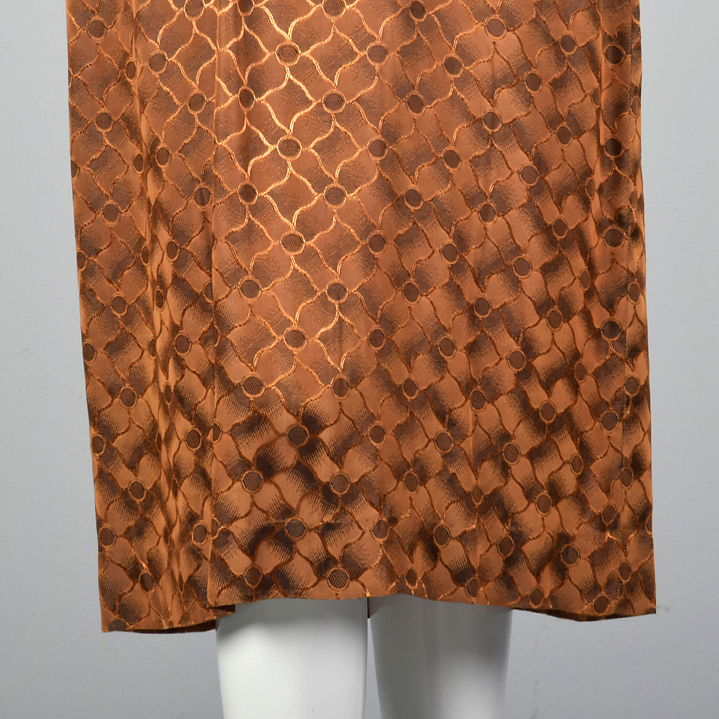 1950s Bronze Pencil Dress