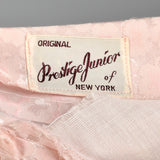 1950s Pink Fit and Flare Party Dress