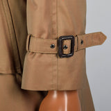 1990s Mens Saks Fifth Avenue Sharkskin Trench Coat