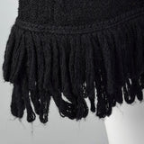 1970s Marni Knits Tight Black Turtleneck Dress