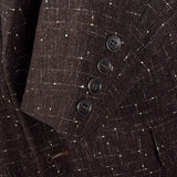 1950s Mens Atomic Fleck Jacket in Brown