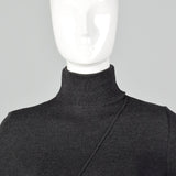 Small Jean Paul Gaultier Maille Femme 1990s Grey Turtleneck Sweater