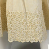 Medium 1900s Petticoat Cotton Skirt Victorian Lace