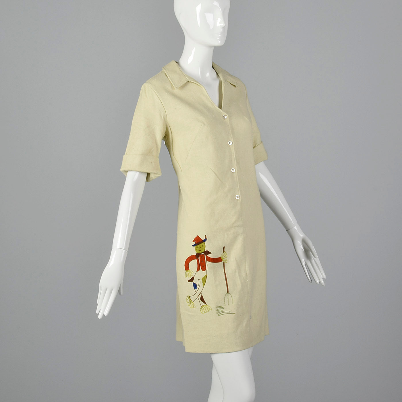 1960s Novelty Scarecrow Dress