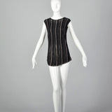 2000s Black Knit Tank Top